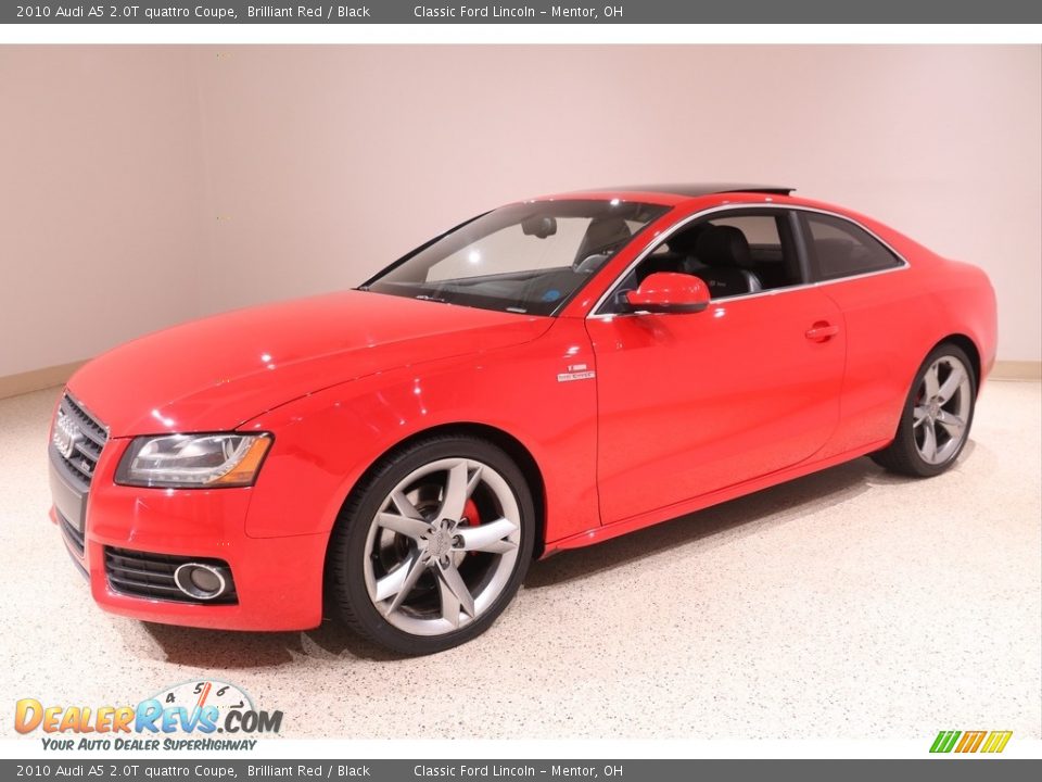 2010 Audi A5 2.0T quattro Coupe Brilliant Red / Black Photo #3