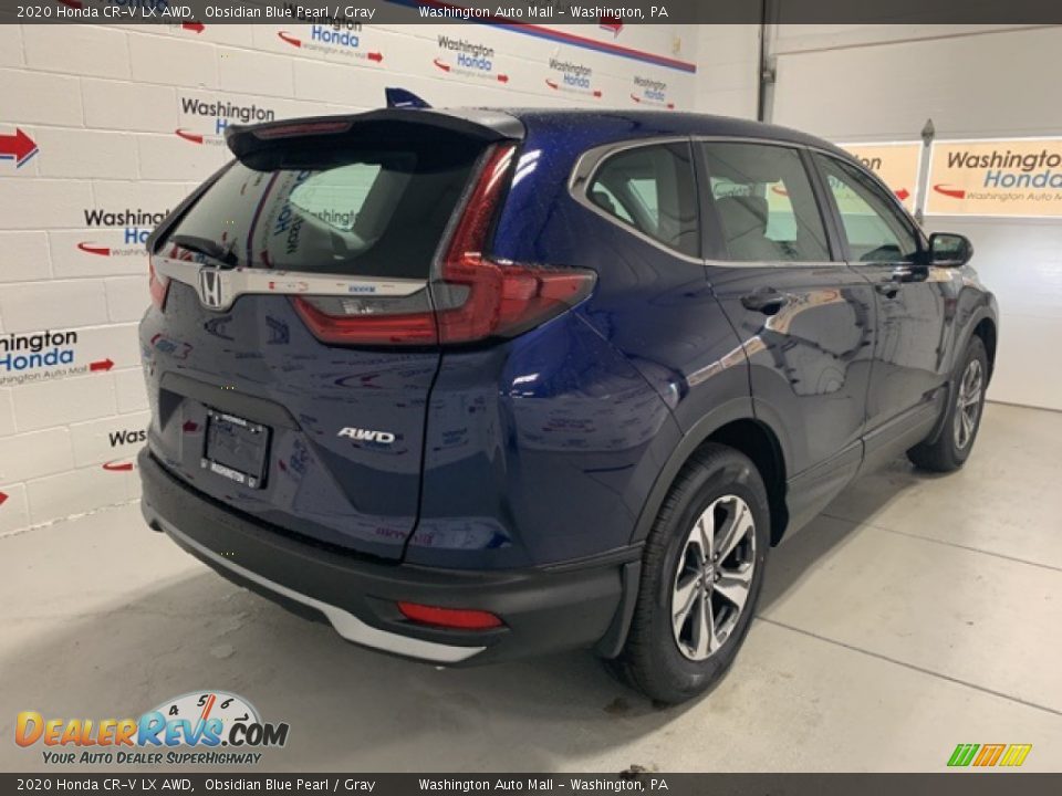 2020 Honda CR-V LX AWD Obsidian Blue Pearl / Gray Photo #34