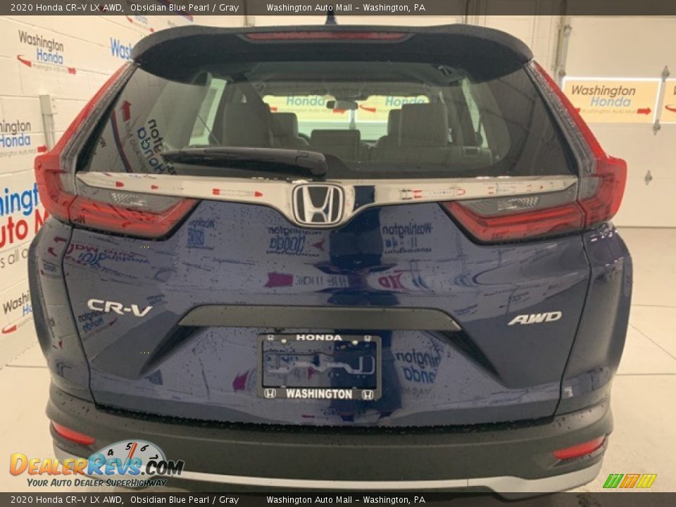 2020 Honda CR-V LX AWD Obsidian Blue Pearl / Gray Photo #35