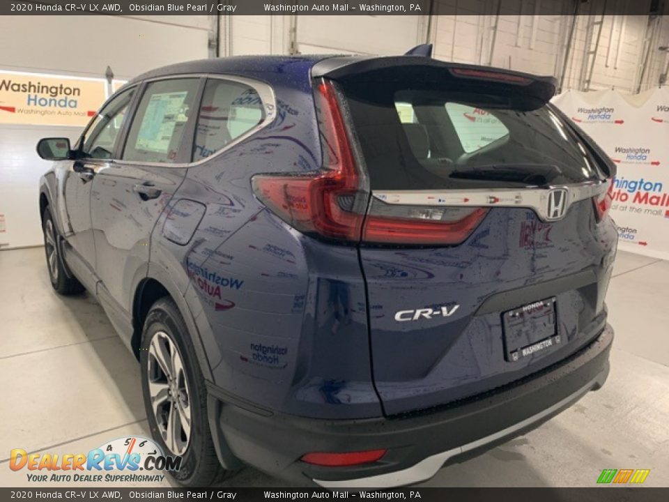 2020 Honda CR-V LX AWD Obsidian Blue Pearl / Gray Photo #36