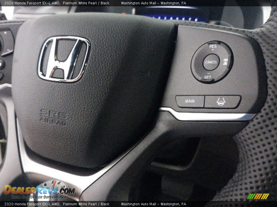 2020 Honda Passport EX-L AWD Platinum White Pearl / Black Photo #7