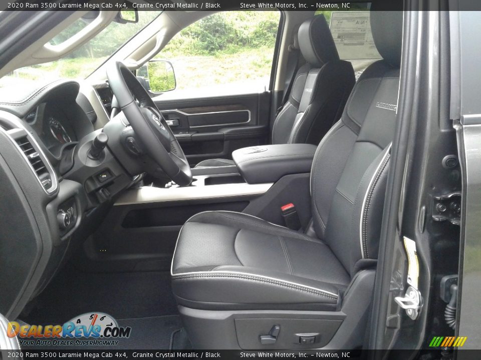 Black Interior - 2020 Ram 3500 Laramie Mega Cab 4x4 Photo #11