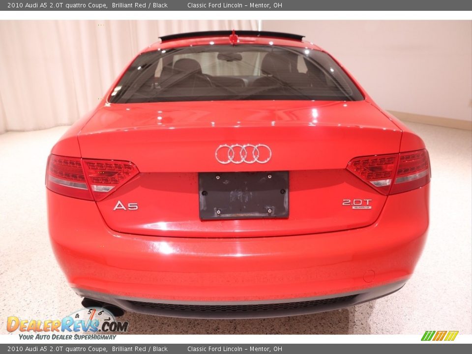 2010 Audi A5 2.0T quattro Coupe Brilliant Red / Black Photo #27