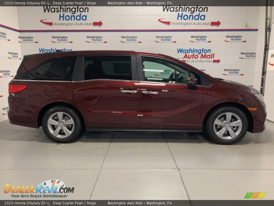 2020 Honda Odyssey EX-L Deep Scarlet Pearl / Beige Photo #1