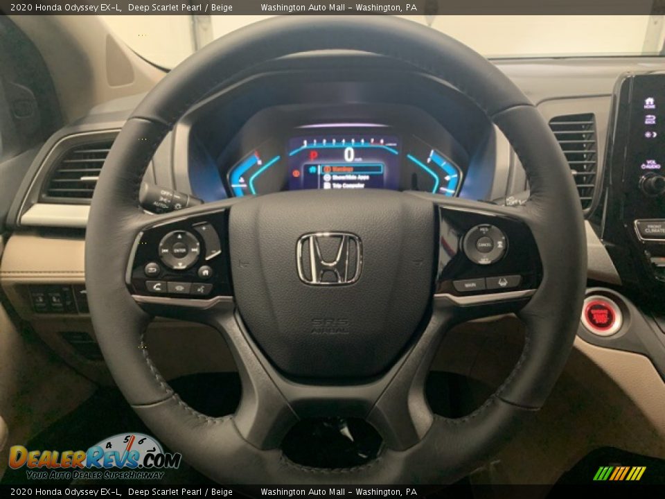 2020 Honda Odyssey EX-L Deep Scarlet Pearl / Beige Photo #5