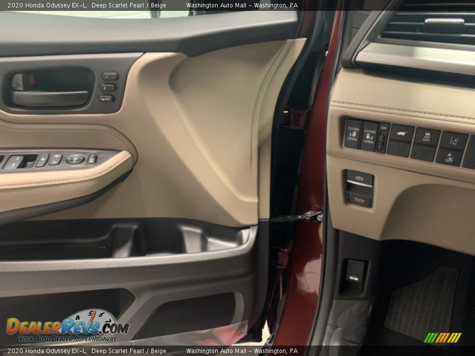 2020 Honda Odyssey EX-L Deep Scarlet Pearl / Beige Photo #8