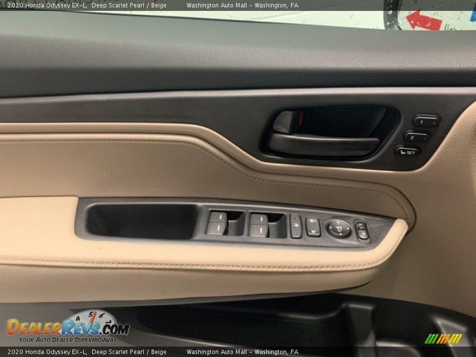 2020 Honda Odyssey EX-L Deep Scarlet Pearl / Beige Photo #9