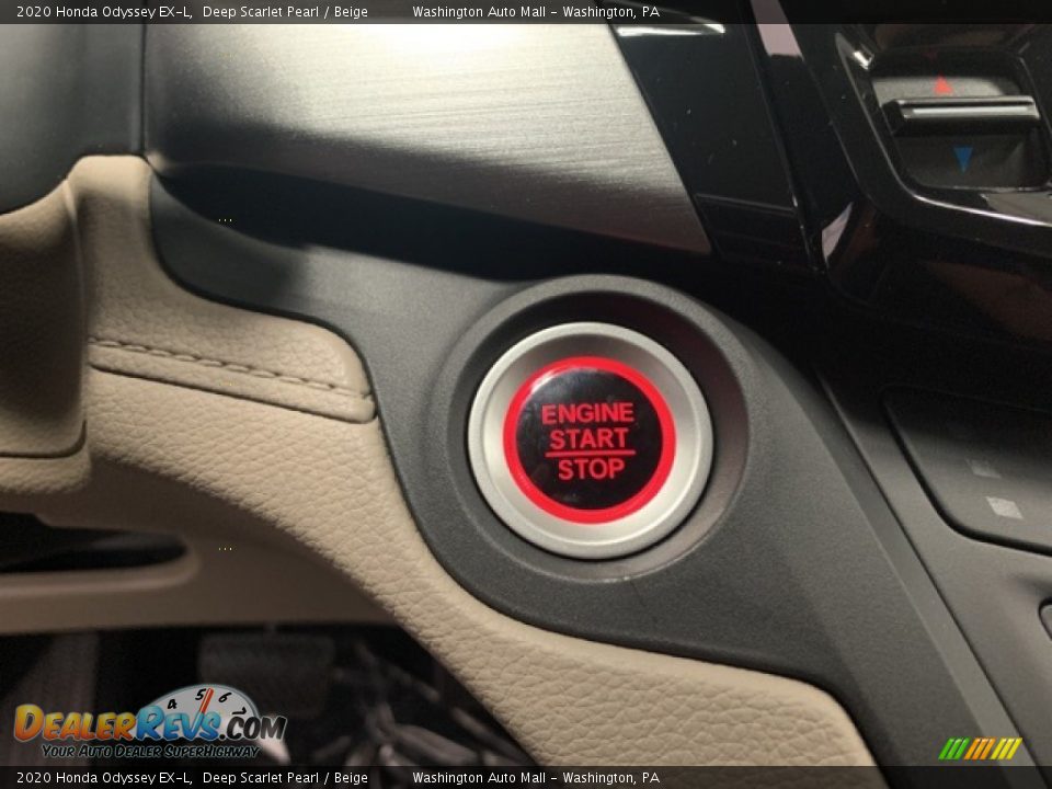 2020 Honda Odyssey EX-L Deep Scarlet Pearl / Beige Photo #12