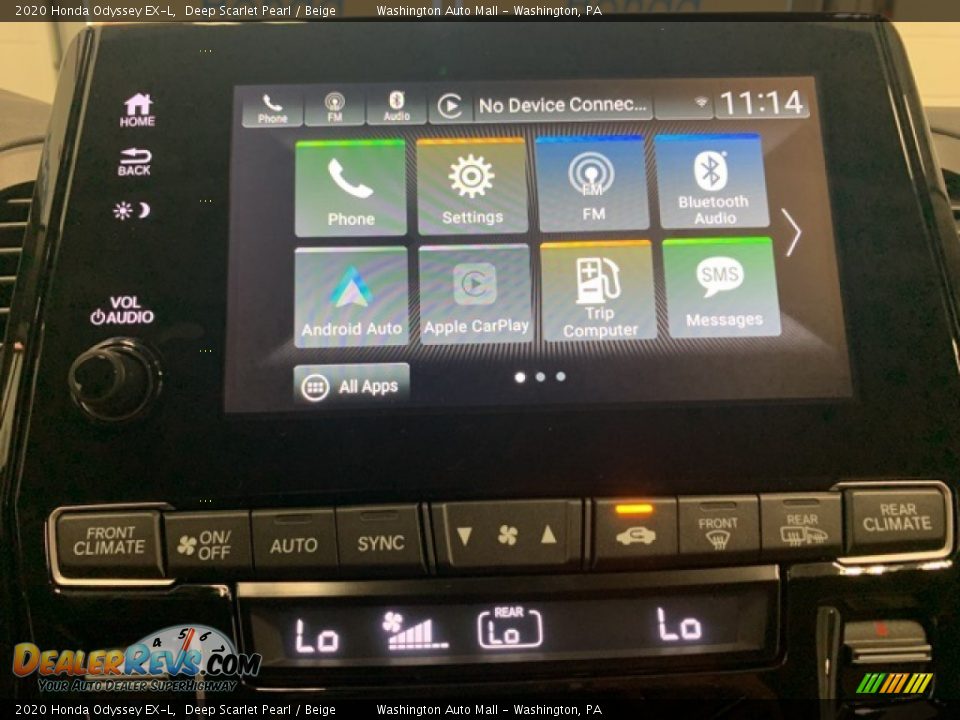 2020 Honda Odyssey EX-L Deep Scarlet Pearl / Beige Photo #14