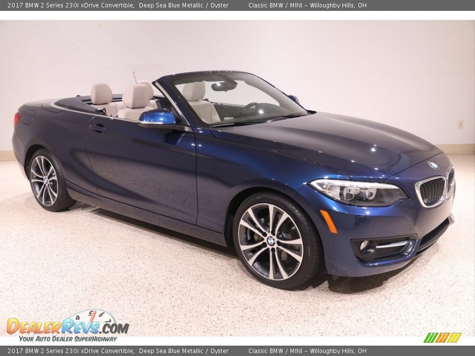 Deep Sea Blue Metallic 2017 BMW 2 Series 230i xDrive Convertible Photo #1