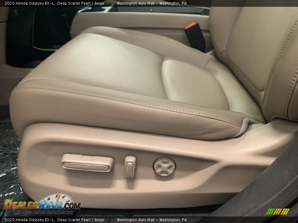2020 Honda Odyssey EX-L Deep Scarlet Pearl / Beige Photo #26