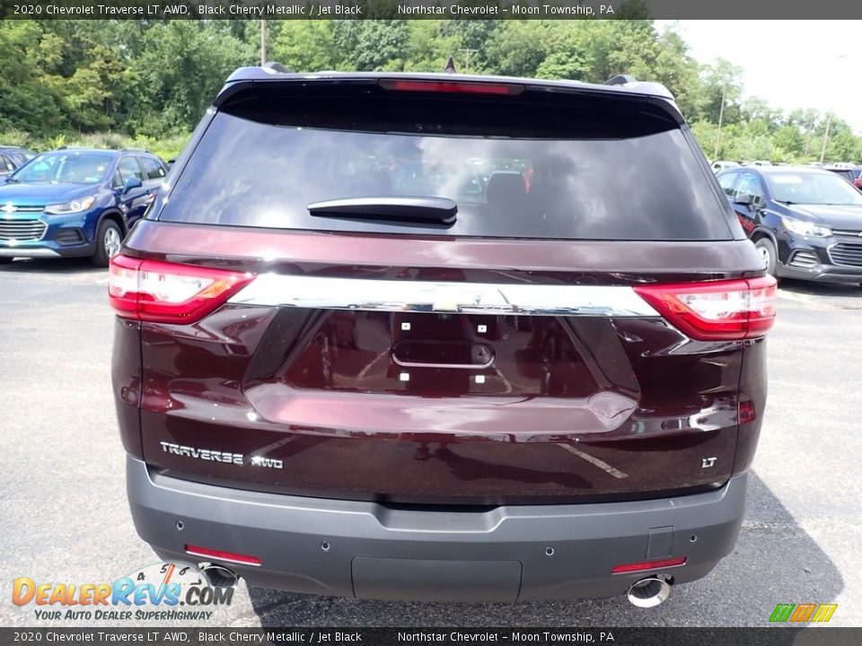 2020 Chevrolet Traverse LT AWD Black Cherry Metallic / Jet Black Photo #4