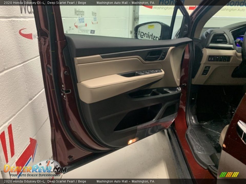 2020 Honda Odyssey EX-L Deep Scarlet Pearl / Beige Photo #27