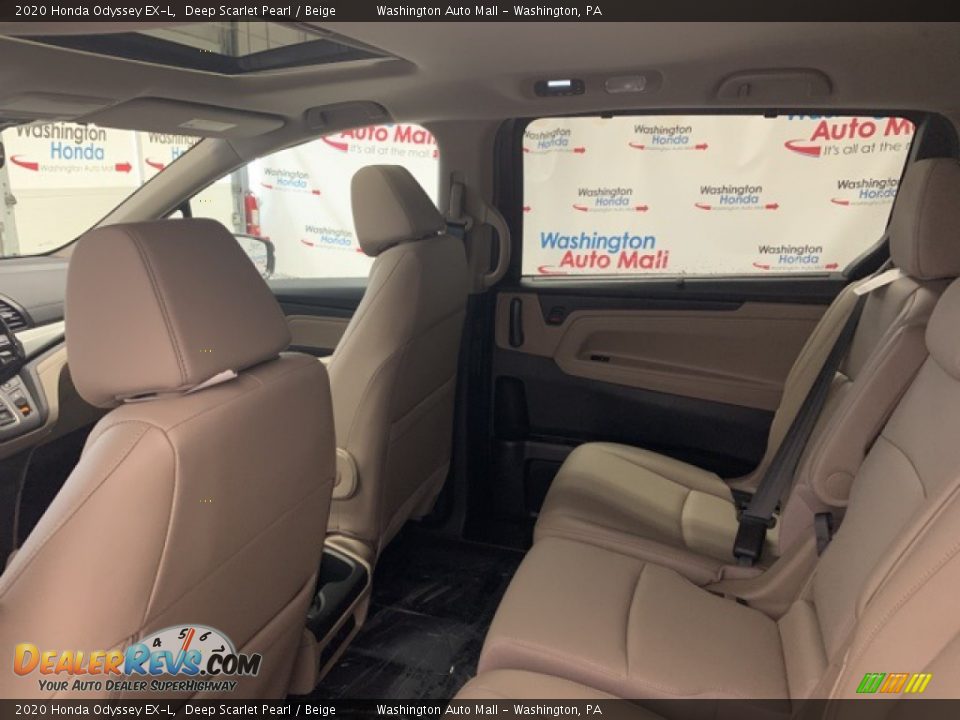 2020 Honda Odyssey EX-L Deep Scarlet Pearl / Beige Photo #28