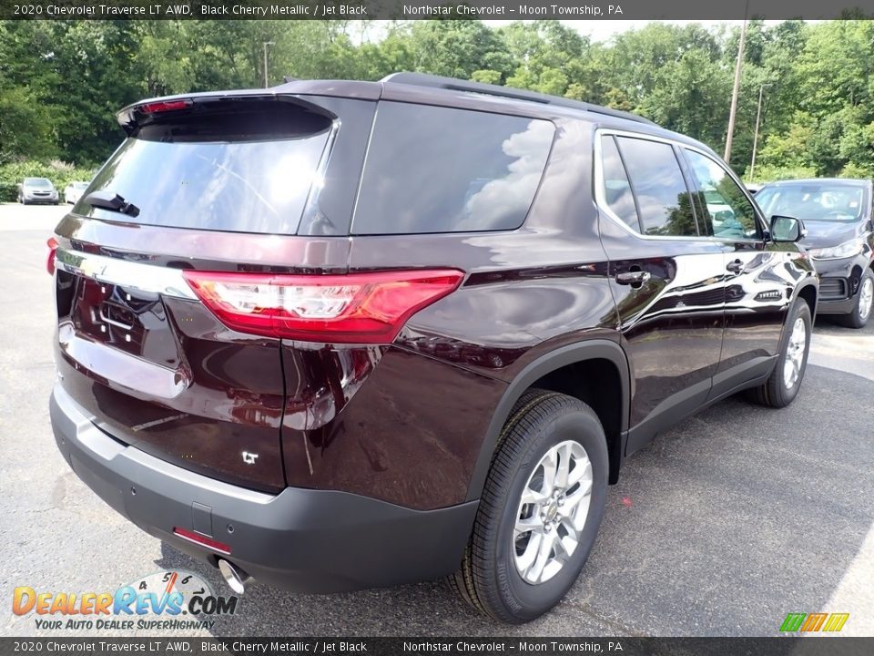 2020 Chevrolet Traverse LT AWD Black Cherry Metallic / Jet Black Photo #5