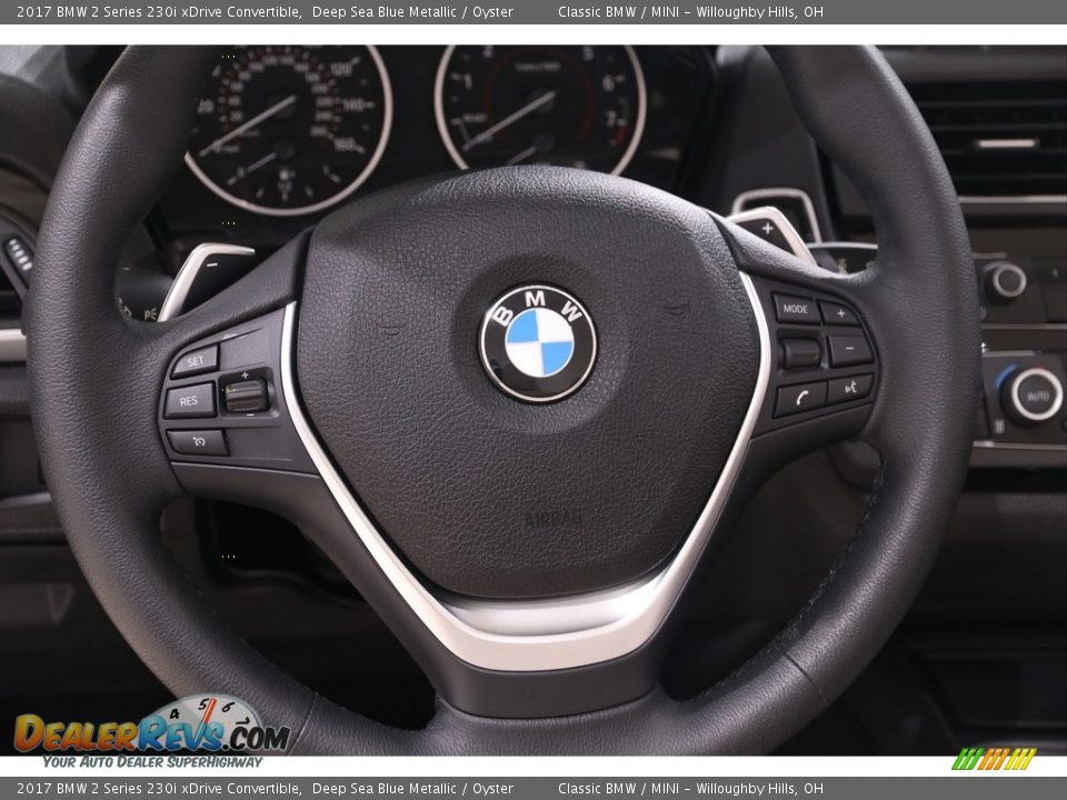 2017 BMW 2 Series 230i xDrive Convertible Steering Wheel Photo #8