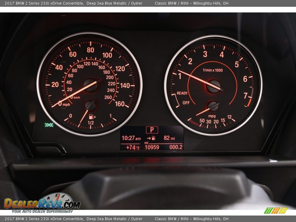 2017 BMW 2 Series 230i xDrive Convertible Gauges Photo #9