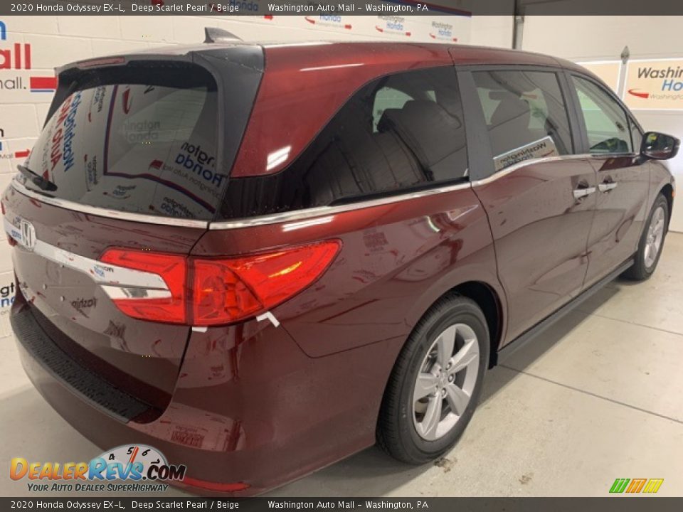 2020 Honda Odyssey EX-L Deep Scarlet Pearl / Beige Photo #34