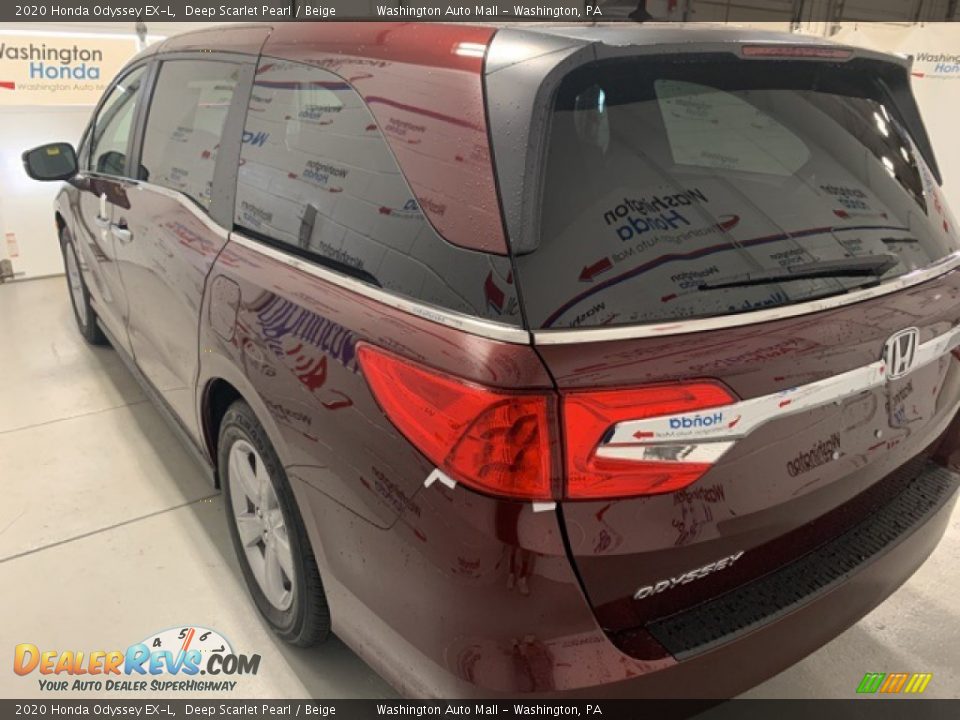 2020 Honda Odyssey EX-L Deep Scarlet Pearl / Beige Photo #35