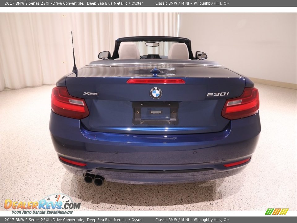 2017 BMW 2 Series 230i xDrive Convertible Deep Sea Blue Metallic / Oyster Photo #20