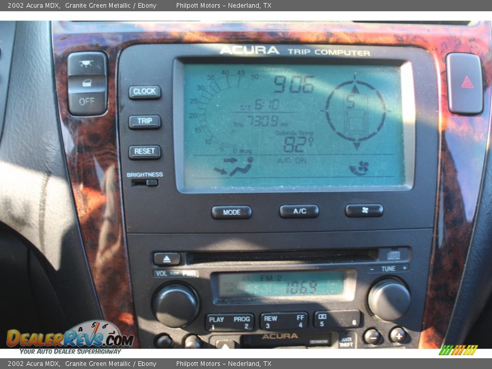 2002 Acura MDX Granite Green Metallic / Ebony Photo #20