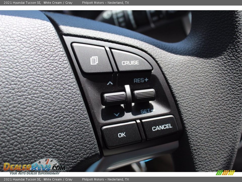 2021 Hyundai Tucson SE White Cream / Gray Photo #12
