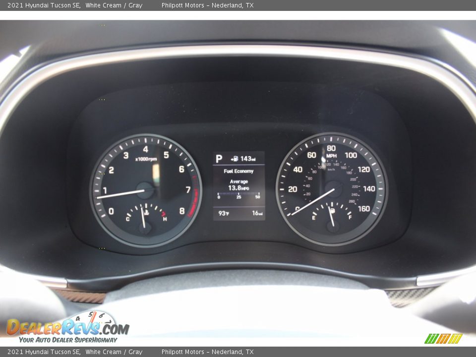2021 Hyundai Tucson SE White Cream / Gray Photo #13