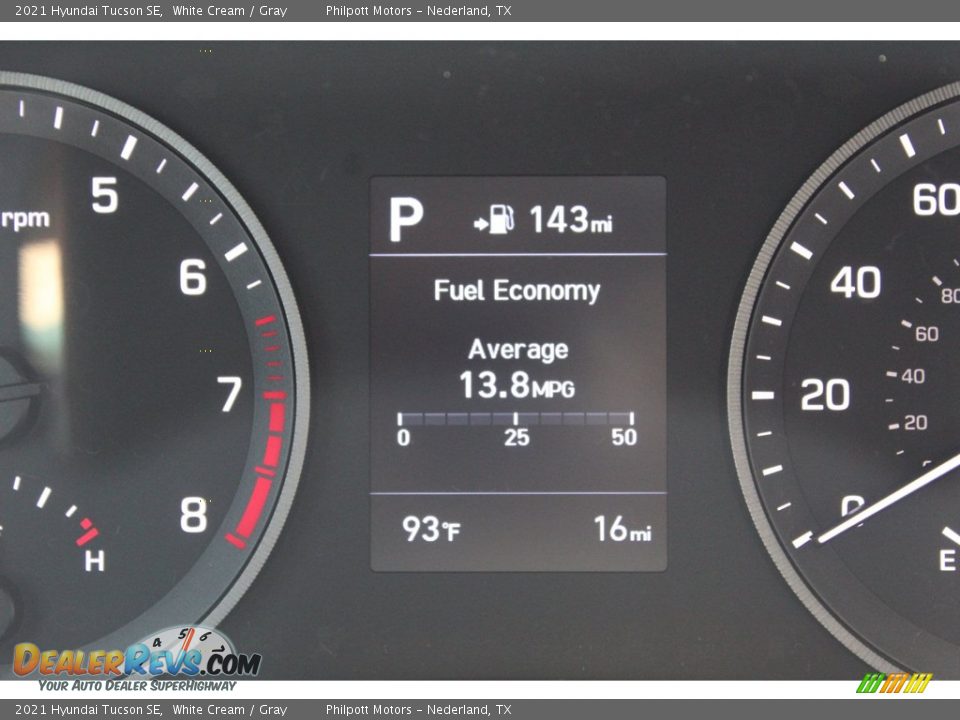 2021 Hyundai Tucson SE White Cream / Gray Photo #14