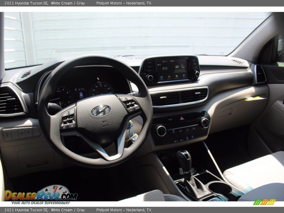 2021 Hyundai Tucson SE White Cream / Gray Photo #20