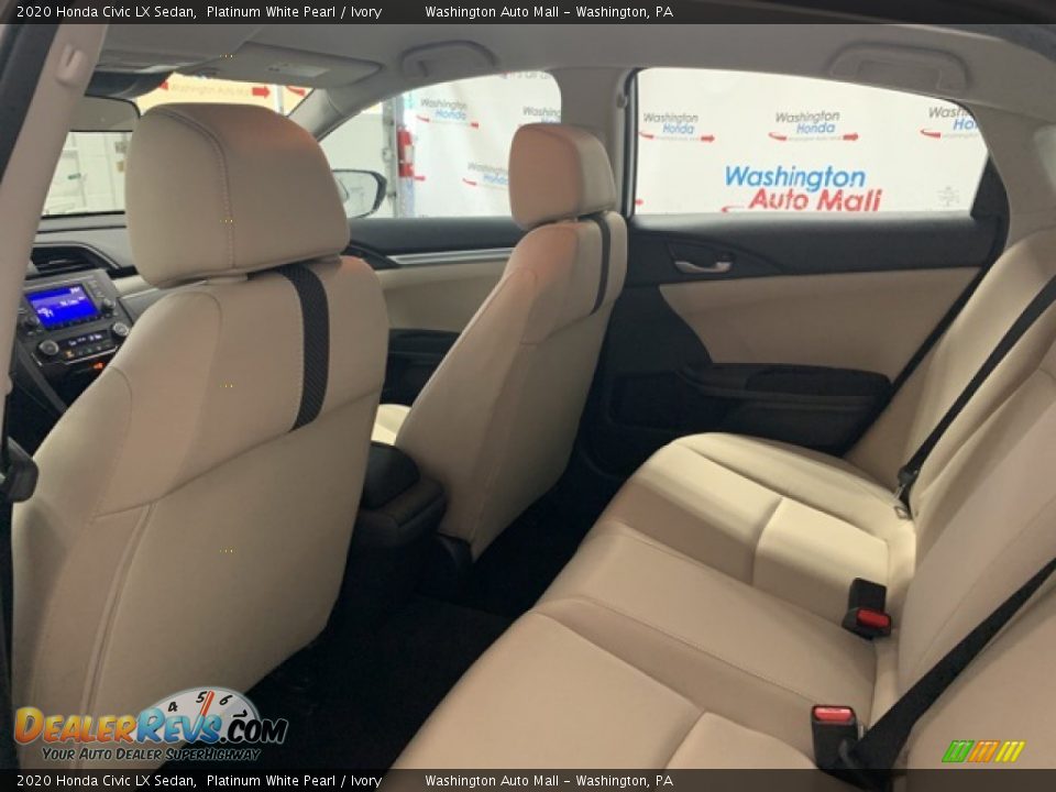 2020 Honda Civic LX Sedan Platinum White Pearl / Ivory Photo #27