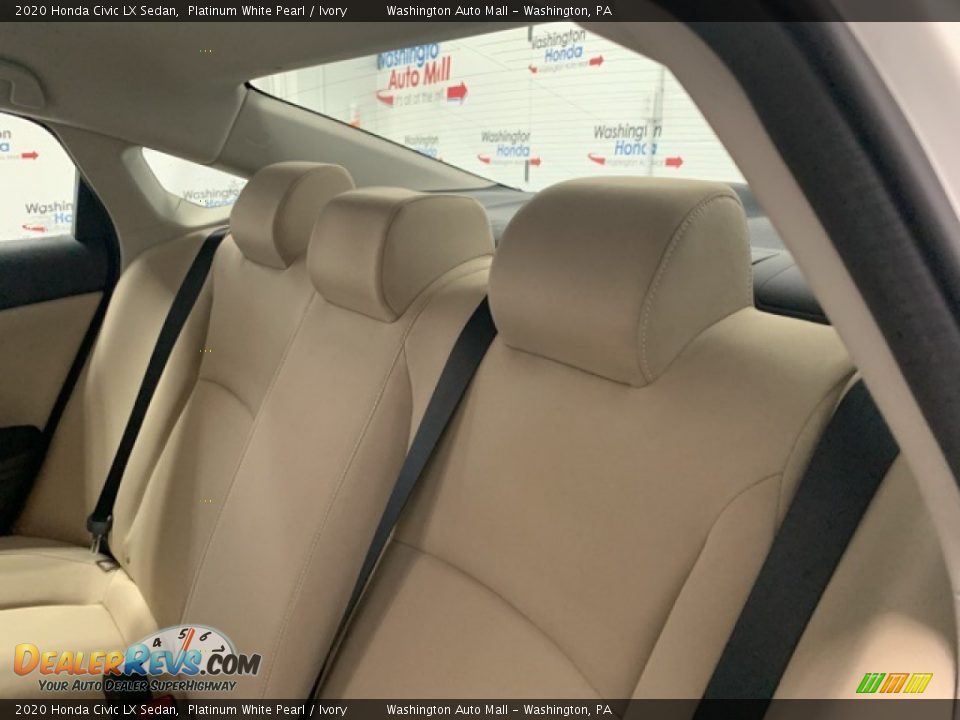2020 Honda Civic LX Sedan Platinum White Pearl / Ivory Photo #28