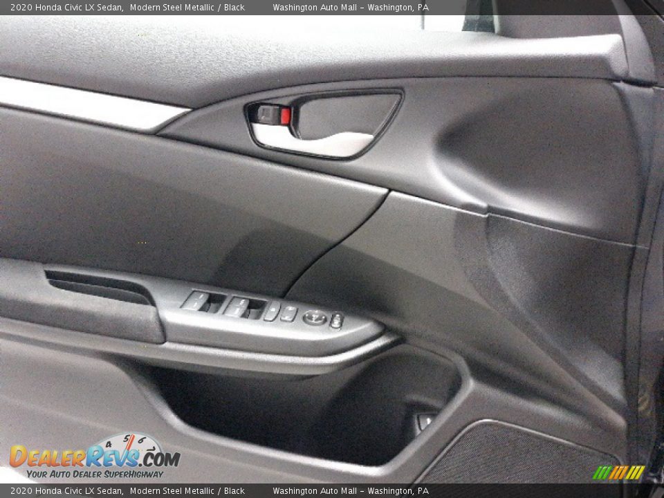 2020 Honda Civic LX Sedan Modern Steel Metallic / Black Photo #9