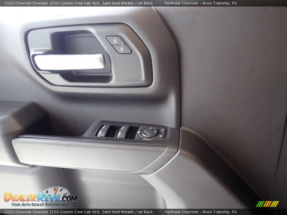 2020 Chevrolet Silverado 1500 Custom Crew Cab 4x4 Satin Steel Metallic / Jet Black Photo #16
