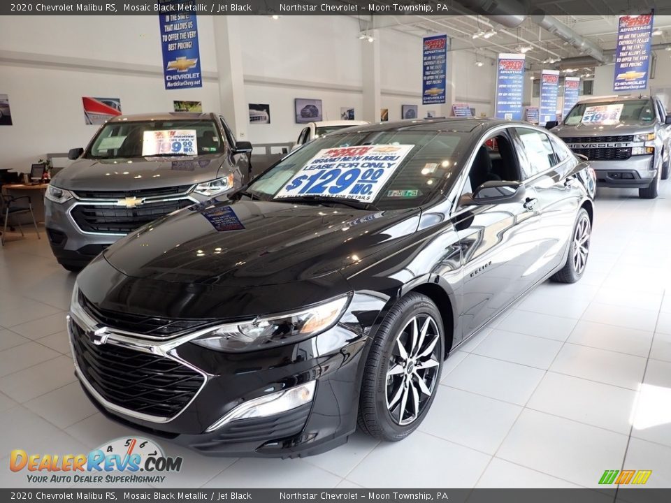 2020 Chevrolet Malibu RS Mosaic Black Metallic / Jet Black Photo #1