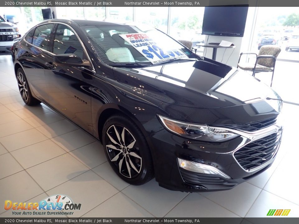 2020 Chevrolet Malibu RS Mosaic Black Metallic / Jet Black Photo #7