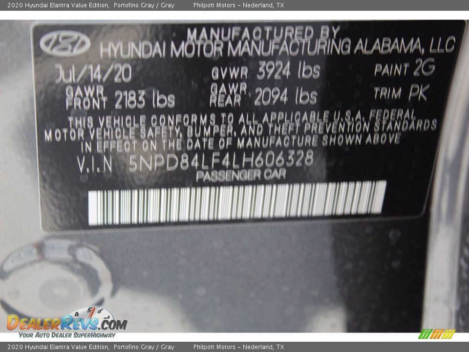 2020 Hyundai Elantra Value Edition Portofino Gray / Gray Photo #25