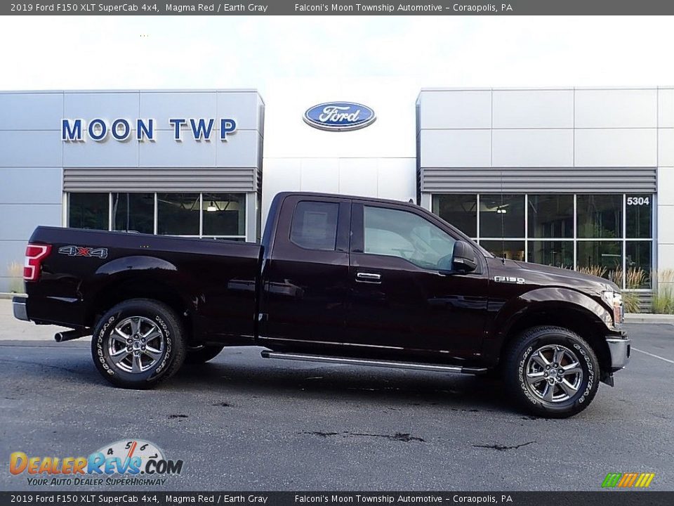 2019 Ford F150 XLT SuperCab 4x4 Magma Red / Earth Gray Photo #1