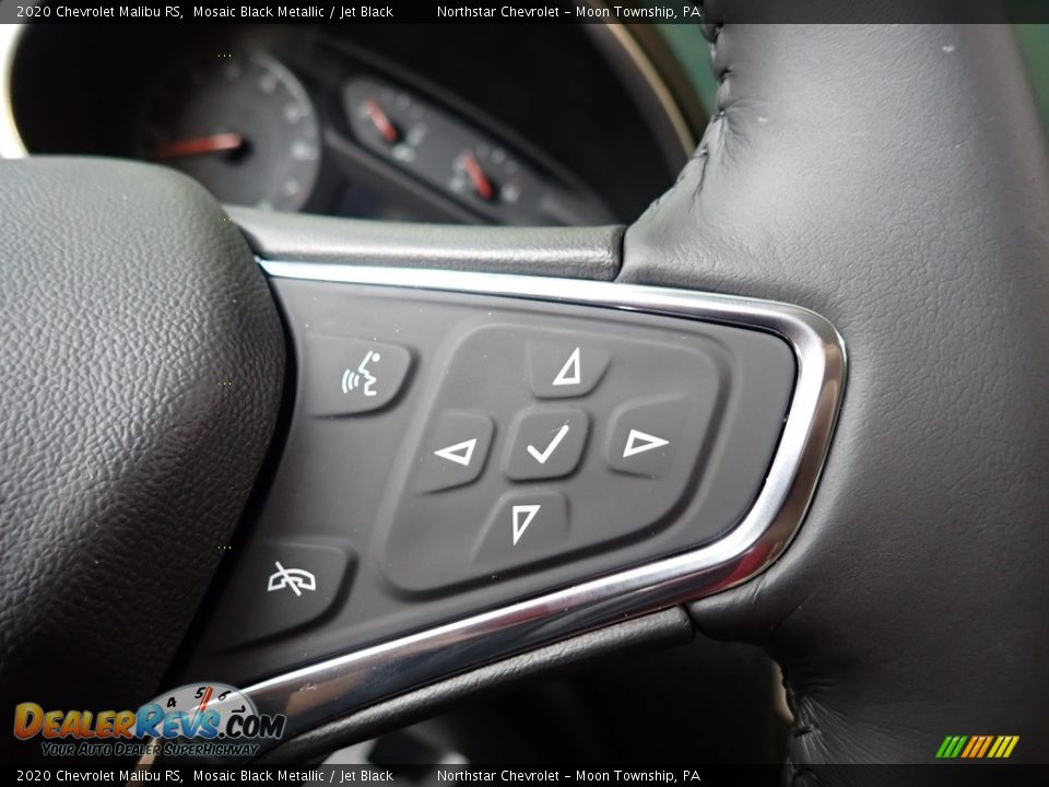 2020 Chevrolet Malibu RS Mosaic Black Metallic / Jet Black Photo #17