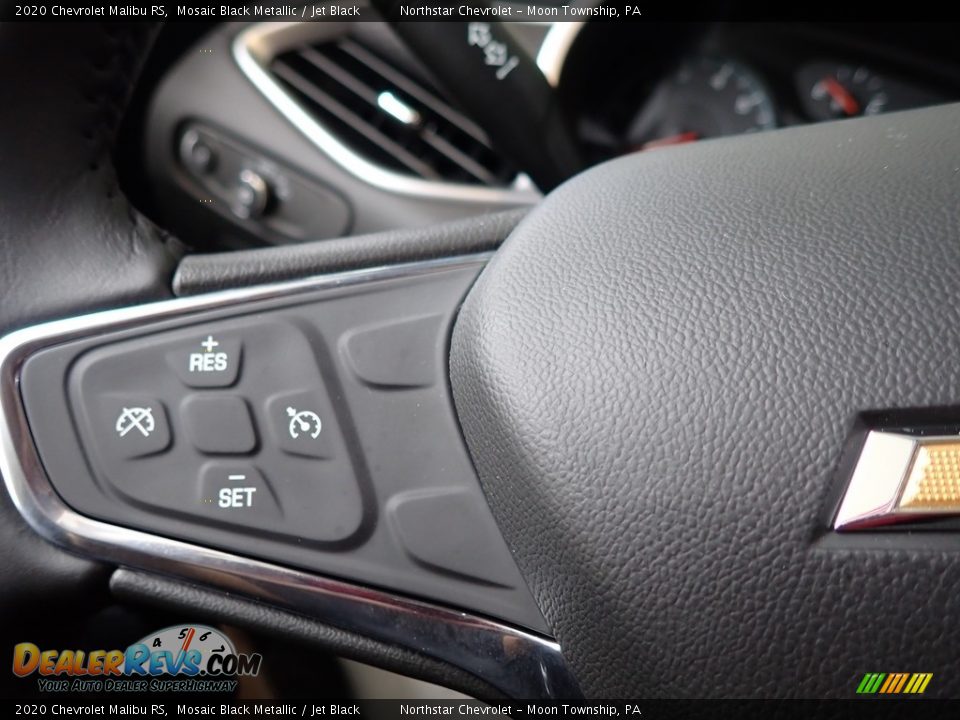2020 Chevrolet Malibu RS Mosaic Black Metallic / Jet Black Photo #18