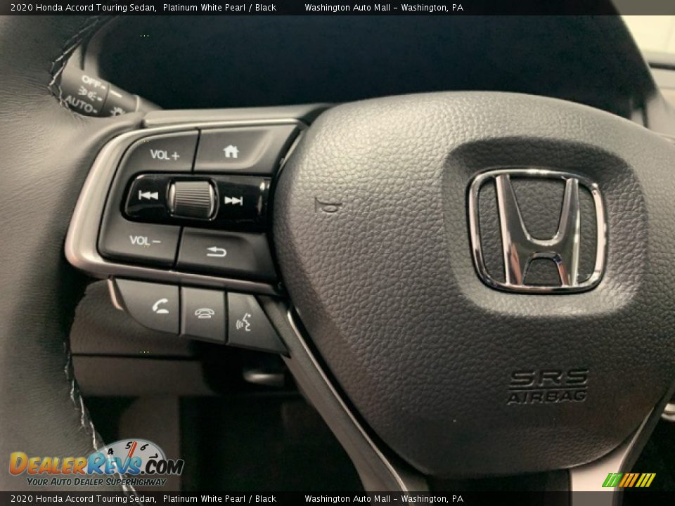 2020 Honda Accord Touring Sedan Platinum White Pearl / Black Photo #6