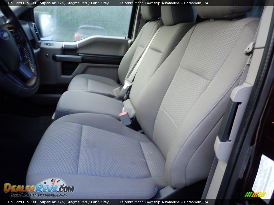 2019 Ford F150 XLT SuperCab 4x4 Magma Red / Earth Gray Photo #16