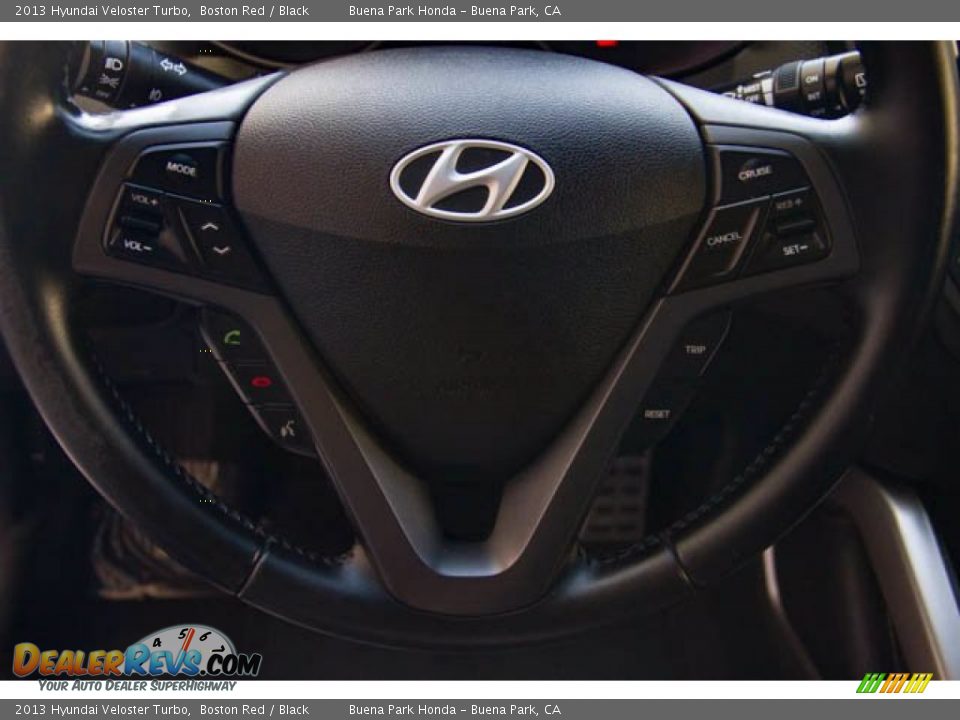 2013 Hyundai Veloster Turbo Boston Red / Black Photo #11
