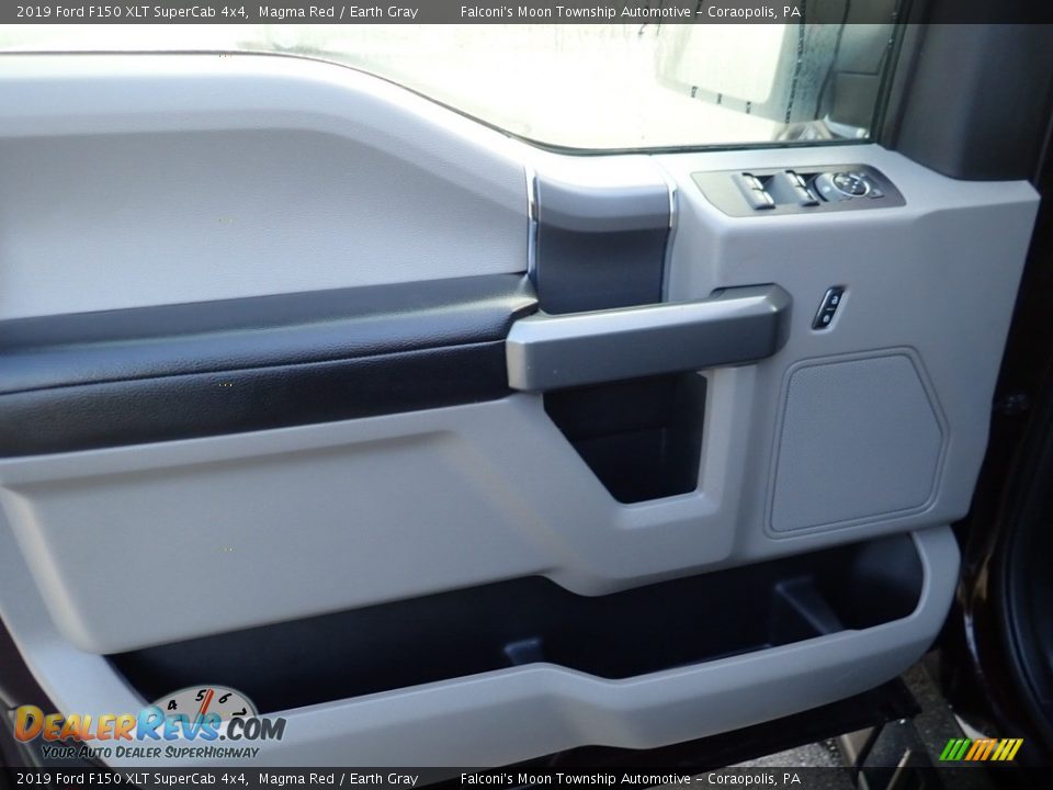 2019 Ford F150 XLT SuperCab 4x4 Magma Red / Earth Gray Photo #19