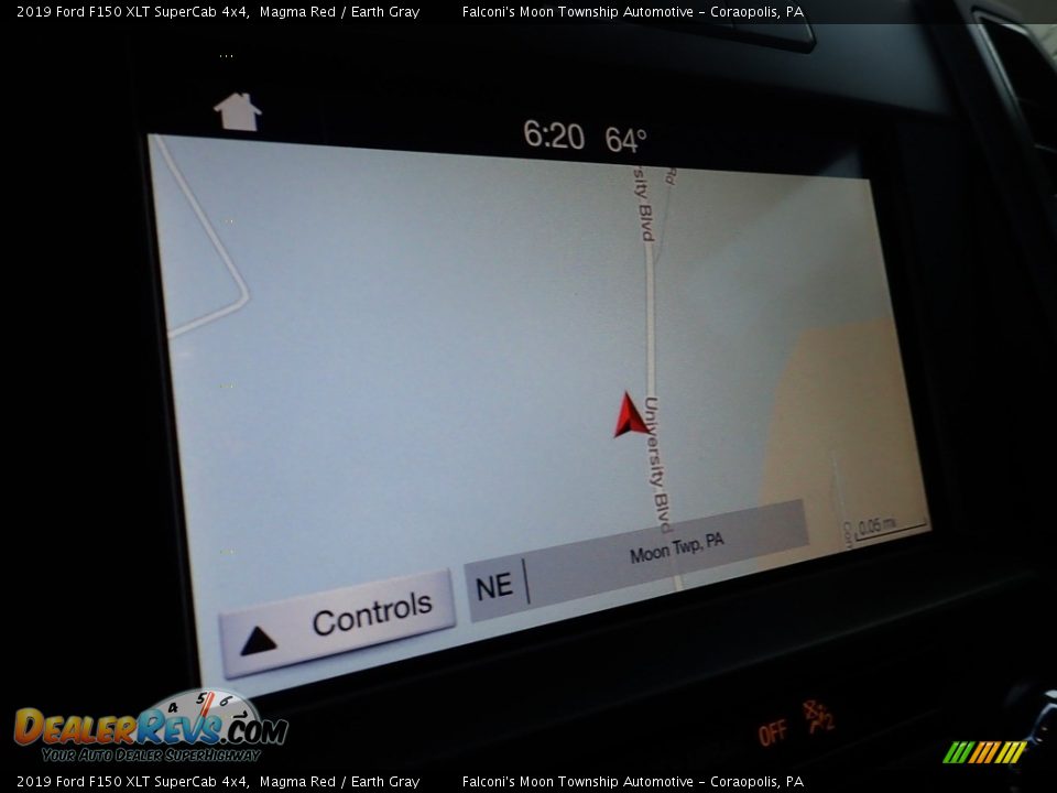 2019 Ford F150 XLT SuperCab 4x4 Magma Red / Earth Gray Photo #21