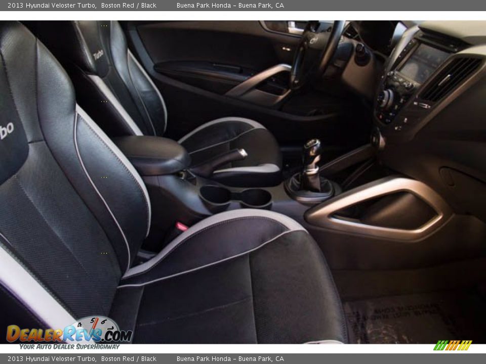 2013 Hyundai Veloster Turbo Boston Red / Black Photo #16