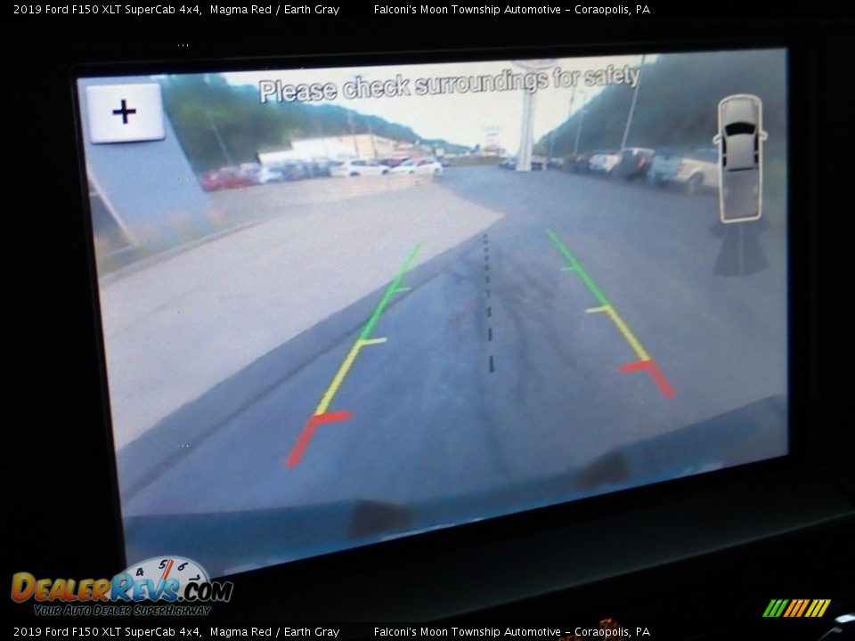 2019 Ford F150 XLT SuperCab 4x4 Magma Red / Earth Gray Photo #25