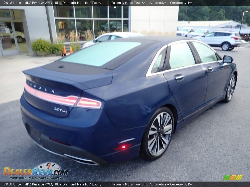 2018 Lincoln MKZ Reserve AWD Blue Diamond Metallic / Ebony Photo #2