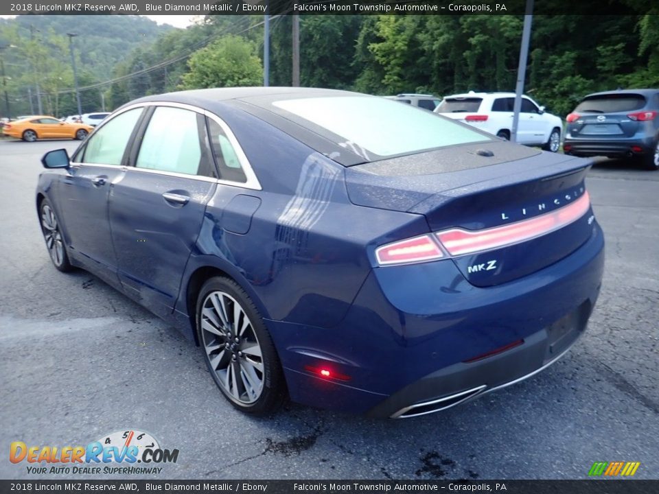 2018 Lincoln MKZ Reserve AWD Blue Diamond Metallic / Ebony Photo #5