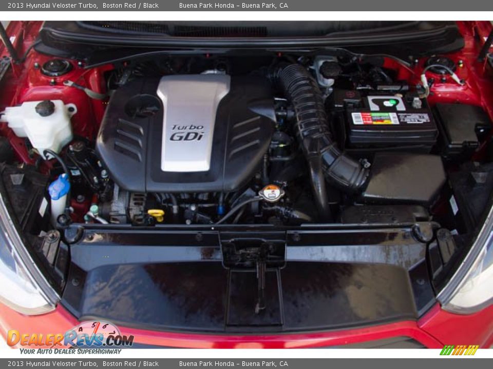 2013 Hyundai Veloster Turbo Boston Red / Black Photo #25