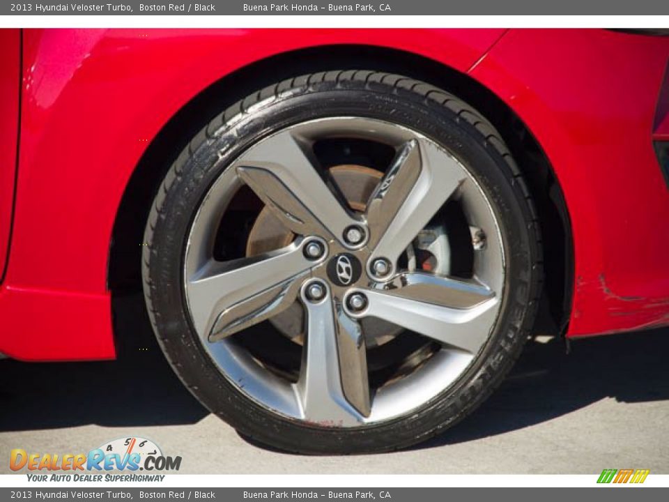 2013 Hyundai Veloster Turbo Boston Red / Black Photo #27